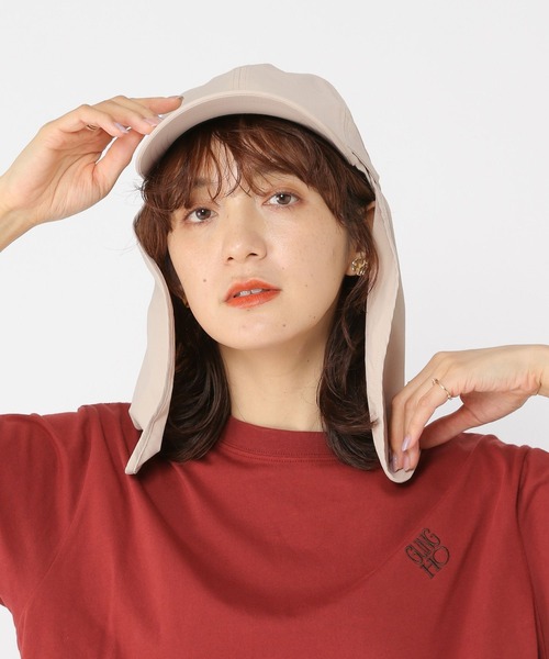 studio CLIP（スタディオクリップ）の「【紫外線防止/接触冷感/軽量】シェルテックサンシェードキャップ（キャップ・レディース・ベージュ/ブラック・FREE）」の17枚目の写真