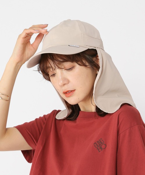 studio CLIP（スタディオクリップ）の「【紫外線防止/接触冷感/軽量】シェルテックサンシェードキャップ（キャップ・レディース・ベージュ/ブラック・FREE）」の19枚目の写真