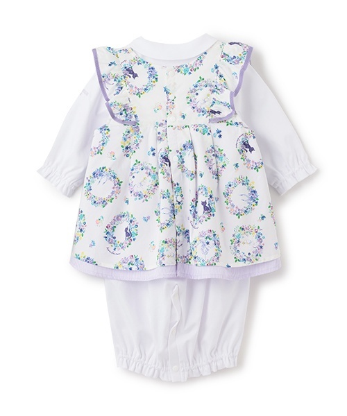 セール】フラワーリース柄チュニック＋2WAYオール（ロンパース）｜ANNA