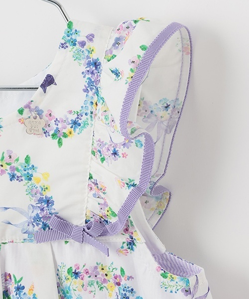 セール】フラワーリース柄チュニック＋2WAYオール（ロンパース）｜ANNA