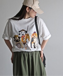 アウトドアアニマルプリントTシャツ