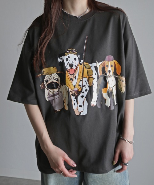 LOEWE モトクロスプリント コットンブレンド Tシャツ LOEWE(ロエベ) / 21AW/フロントプリントTシャツ/クルーネック