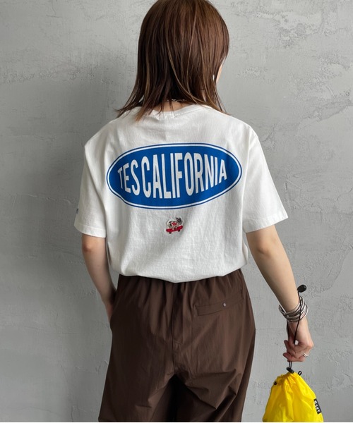 The Endless Summer（エンドレスサマー）の「[THE ENDLESS SUMMER/エンドレスサマー] 別注 THE CALIFORNIA バックプリントTシャツ（Tシャツ/カットソー・レディース・グリーン/ホワイト/ブラック・M/L/S/XL）」の17枚目の写真