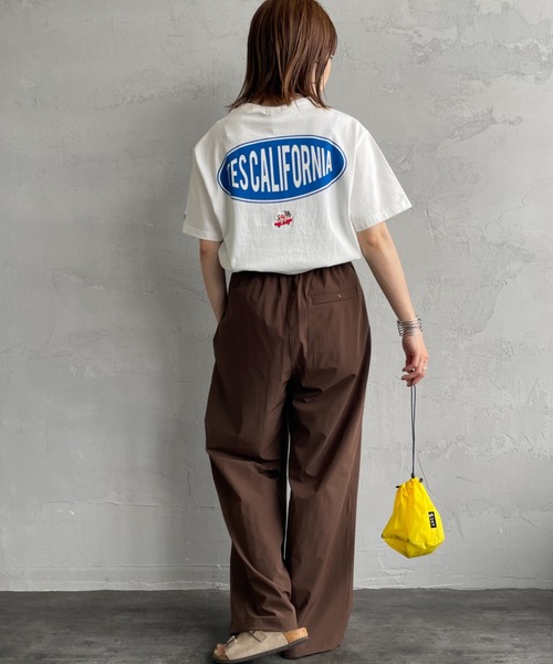 The Endless Summer（エンドレスサマー）の「[THE ENDLESS SUMMER/エンドレスサマー] 別注 THE CALIFORNIA バックプリントTシャツ（Tシャツ/カットソー・レディース・グリーン/ホワイト/ブラック・M/L/S/XL）」の15枚目の写真