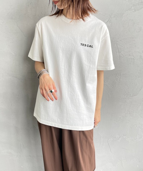 The Endless Summer（エンドレスサマー）の「[THE ENDLESS SUMMER/エンドレスサマー] 別注 THE CALIFORNIA バックプリントTシャツ（Tシャツ/カットソー・レディース・グリーン/ホワイト/ブラック・M/L/S/XL）」の14枚目の写真