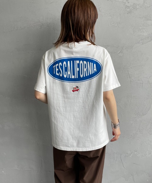 The Endless Summer（エンドレスサマー）の「[THE ENDLESS SUMMER/エンドレスサマー] 別注 THE CALIFORNIA バックプリントTシャツ（Tシャツ/カットソー・レディース・グリーン/ホワイト/ブラック・M/L/S/XL）」の12枚目の写真