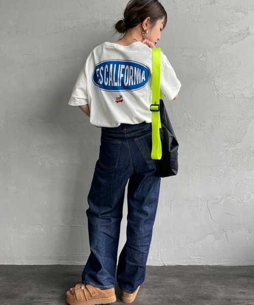 The Endless Summer（エンドレスサマー）の「[THE ENDLESS SUMMER/エンドレスサマー] 別注 THE CALIFORNIA バックプリントTシャツ（Tシャツ/カットソー・レディース・グリーン/ホワイト/ブラック・M/L/S/XL）」の11枚目の写真