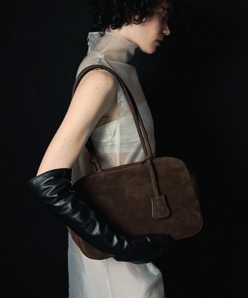 anuke Ecoleather Boston Bag（ブラウン） 即納2025秋冬新作anuke