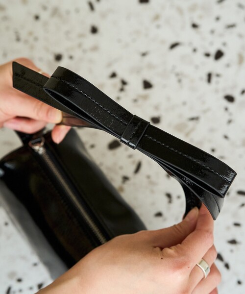 FREAK'S STORE（フリークスストア）の「限定展開 ector/エクトル ector リボン ハンドル（バッグ）（ハンドバッグ・レディース・ブラック/チャコール・ONE SIZE）」の8枚目の写真