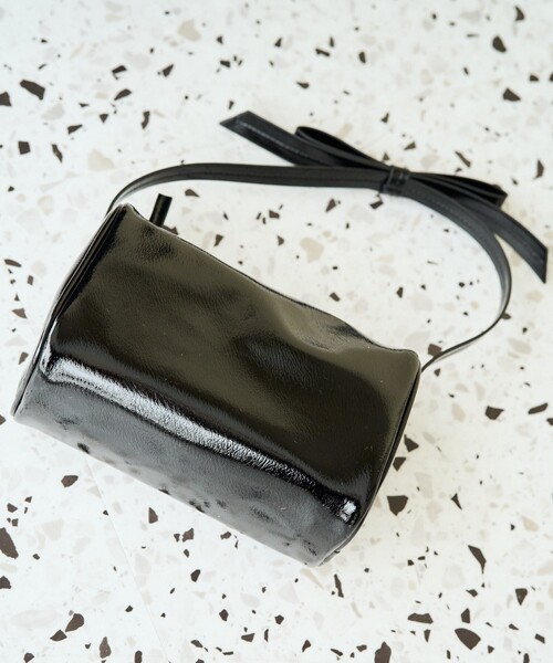 FREAK'S STORE（フリークスストア）の「限定展開 ector/エクトル ector リボン ハンドル（バッグ）（ハンドバッグ・レディース・ブラック/チャコール・ONE SIZE）」の3枚目の写真