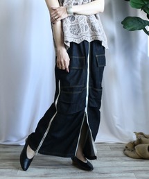 BIZ CREEK（ビズクリーク）の「定番ファスナーデザインデニムスカート（デニムスカート）」