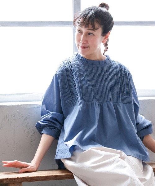 ソウルベリーブラウス　はちみつ堂　袖にレースのブラウス　ブラック ソウルベリーブラウス はちみつ堂 袖にレースのブラウス ブラック