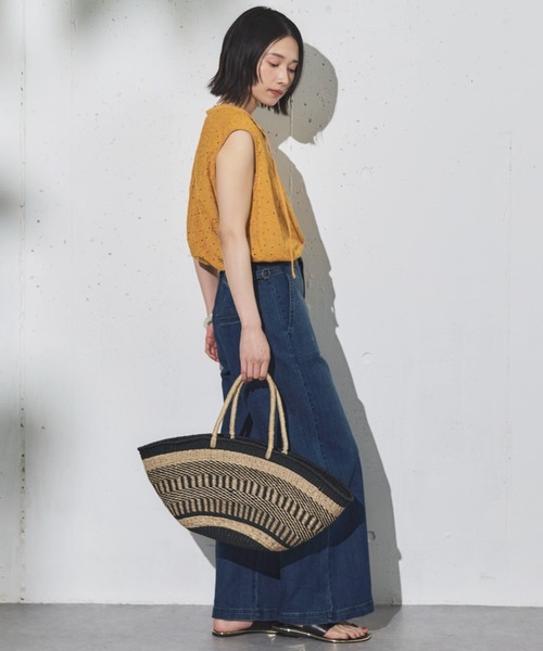 Doux archives(ドゥアルシーヴ)の「レースノースリブラウス(シャツ/ブラウス・レディース・イエロー/サックスブルー/オフホワイト・FREE)」の10枚目の写真