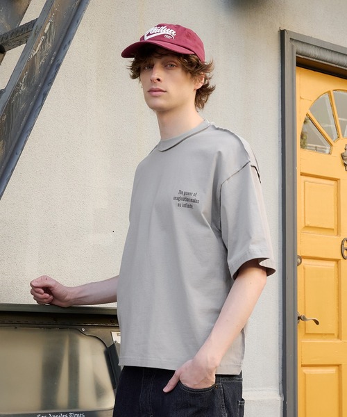 Regen Glanz(レーゲングランツ)の「reverse design T-shirt/リバースデザインTシャツ(Tシャツ/カットソー・メンズ・チャコールグレー/ブラック/ベージュ・SMALL/MEDIUM/LARGE)」の1枚目の写真