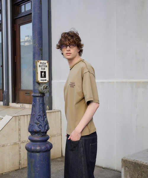 Regen Glanz(レーゲングランツ)の「reverse design T-shirt/リバースデザインTシャツ(Tシャツ/カットソー・メンズ・チャコールグレー/ブラック/ベージュ・SMALL/MEDIUM/LARGE)」の12枚目の写真