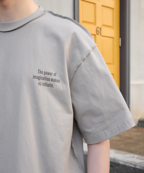 Regen Glanz(レーゲングランツ)の「reverse design T-shirt/リバースデザインTシャツ(Tシャツ/カットソー・メンズ・チャコールグレー/ブラック/ベージュ・SMALL/MEDIUM/LARGE)」の15枚目の写真
