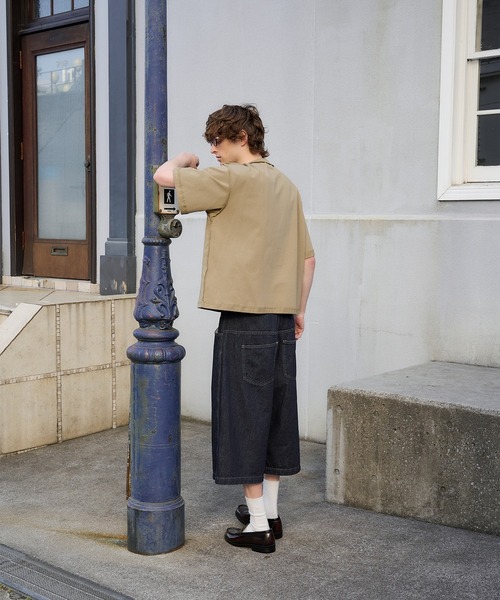 Regen Glanz(レーゲングランツ)の「reverse design T-shirt/リバースデザインTシャツ(Tシャツ/カットソー・メンズ・チャコールグレー/ブラック/ベージュ・SMALL/MEDIUM/LARGE)」の18枚目の写真