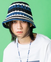 an meets zakka（アンミツザッカ）の「an meets zakka レトロマルチボーダークロシェニットハット（ハット）」