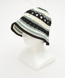 an meets zakka（アンミツザッカ）の「an meets zakka レトロマルチボーダークロシェニットハット（ハット）」