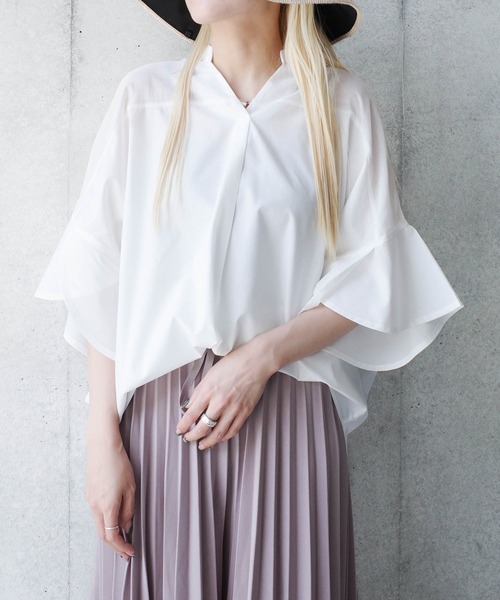 SEE BY CHLOE Embroidered Sift blouse フレアスリーブ 刺繍ブラウス アイボリー サイズ：36 (新潟紫竹山店) 2 Linsey-blouse-CS-250802212134.jpg