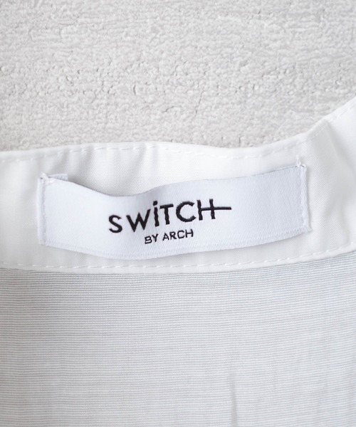 SWITCH BY ARCH(スイッチバイアーチ)の「【ARC】【SWITCH by ARCH】ラップスリットフレアスリーブブラウス(シャツ/ブラウス・レディース・ブラック/オフホワイト・FREE)」の8枚目の写真