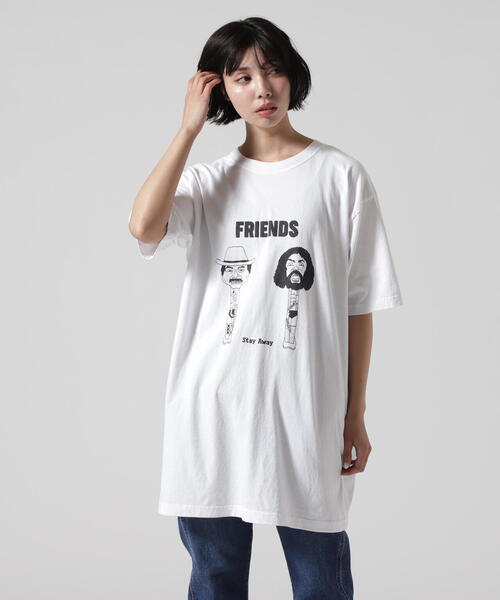 FUNG(ファング)の「FUNG/ファング BASIC TEE FRENDS Tシャツ(Tシャツ/カットソー・レディース・ホワイト・L/M/S/XS)」の4枚目の写真