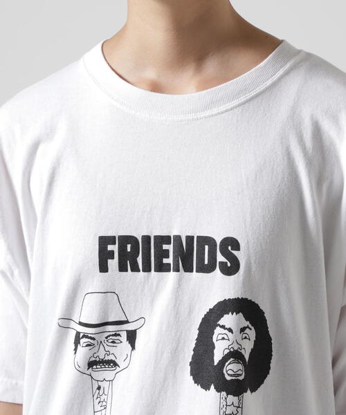 FUNG(ファング)の「FUNG/ファング BASIC TEE FRENDS Tシャツ(Tシャツ/カットソー・レディース・ホワイト・L/M/S/XS)」の9枚目の写真