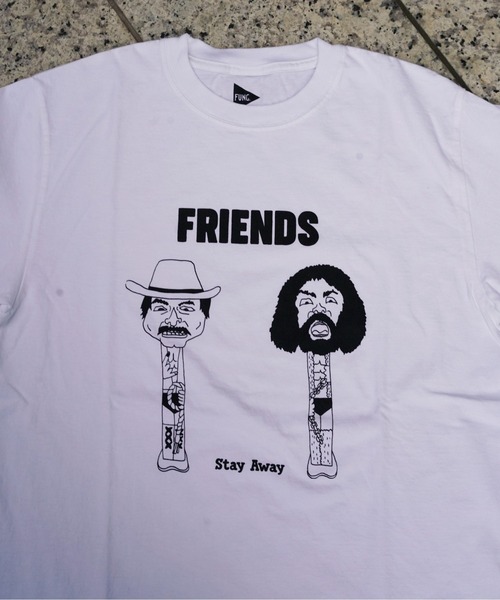 FUNG(ファング)の「FUNG/ファング BASIC TEE FRENDS Tシャツ(Tシャツ/カットソー・レディース・ホワイト・L/M/S/XS)」の3枚目の写真