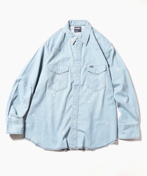 楽天市場】Wrangler ラングラー ワークシャツ 長袖 メンズ