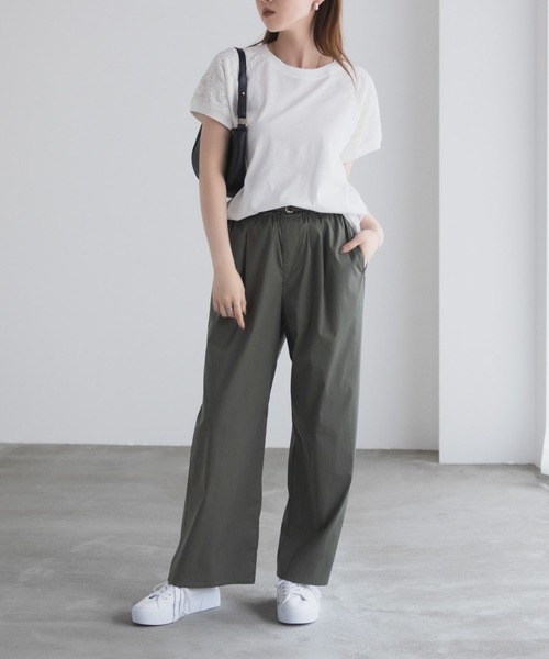 NAVY(ネイビー)の「nAvy ショルダーレースTシャツ(Tシャツ/カットソー・レディース・オフホワイト/チャコールグレー・M/L)」の10枚目の写真