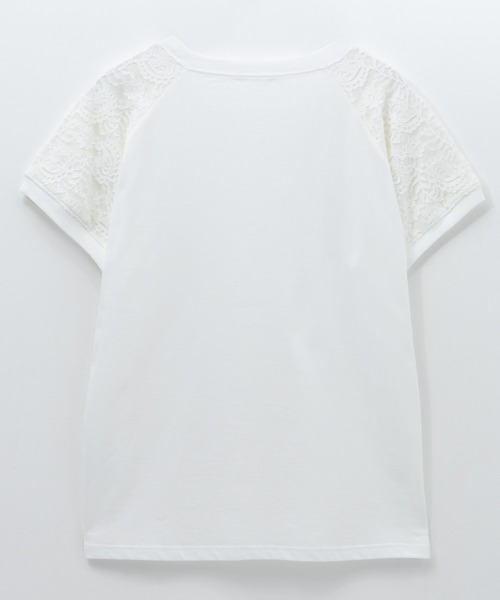 NAVY(ネイビー)の「nAvy ショルダーレースTシャツ(Tシャツ/カットソー・レディース・オフホワイト/チャコールグレー・M/L)」の16枚目の写真