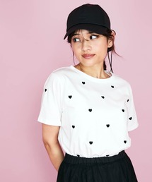 ハートシシュウTシャツ≪洗濯機で洗える≫