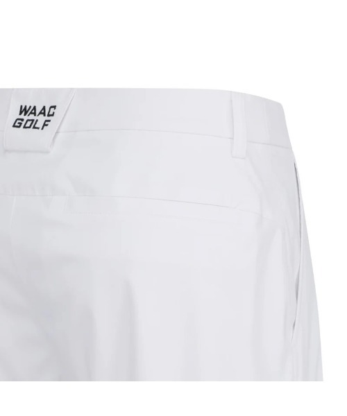 coco 中古 ワック WAAC メンズ ハーフパンツ 4(LL) 白×黒 ホワイト×ブラック ボーダー 総柄 春夏素材 セール】MENS COOLハーフパンツ（その他パンツ）｜WAAC（ワック
