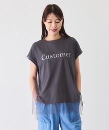チュール使いロゴプルオーバー