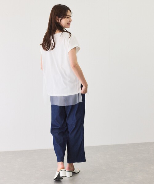 Jayro(ジャイロ)の「チュール使いロゴプルオーバー(Tシャツ/カットソー・レディース・ホワイト/チャコールグレー/ブラック・M)」の15枚目の写真