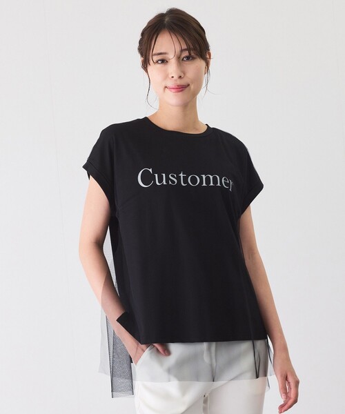 Jayro(ジャイロ)の「チュール使いロゴプルオーバー(Tシャツ/カットソー・レディース・ホワイト/チャコールグレー/ブラック・M)」の16枚目の写真