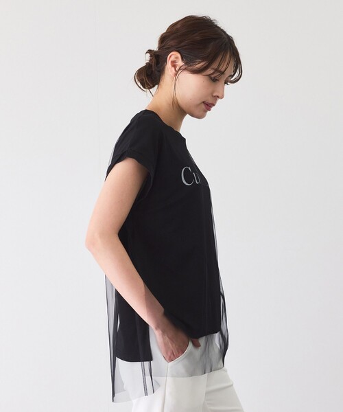 Jayro(ジャイロ)の「チュール使いロゴプルオーバー(Tシャツ/カットソー・レディース・ホワイト/チャコールグレー/ブラック・M)」の17枚目の写真