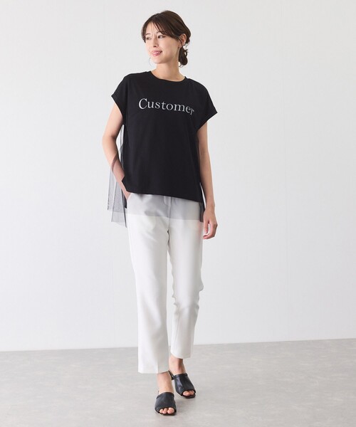 Jayro(ジャイロ)の「チュール使いロゴプルオーバー(Tシャツ/カットソー・レディース・ホワイト/チャコールグレー/ブラック・M)」の19枚目の写真