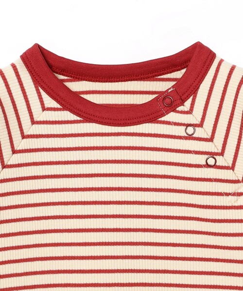 こども ビームス（コドモビームス）の「ベビー テレコ ラグラン Tシャツ 2025FW（60～90cm）（Tシャツ/カットソー・キッズ・レッド/グリーン/グリーン系その他・80-90/60-70）」の10枚目の写真