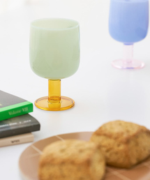 collex（コレックス）の「【amabro/アマブロ】 TWO TONE WINE GLASS ツートン ワイングラス 耐熱ガラス 200ml スタッキング可（グラス/マグカップ/タンブラー）」