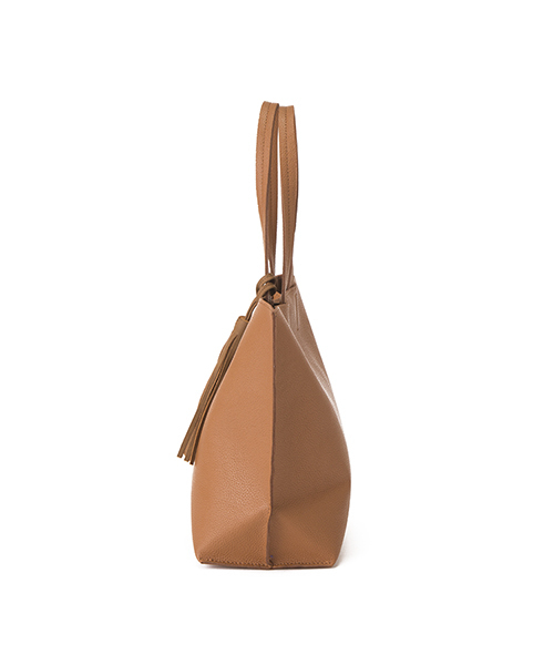 HITCH HIKE MARKET(ヒッチハイクマーケット)の「インサイドタッセルトートM(トートバッグ・レディース・ブラック/ピンク系その他/ベージュ/ブラウン/グレー・ONESIZE)」の11枚目の写真