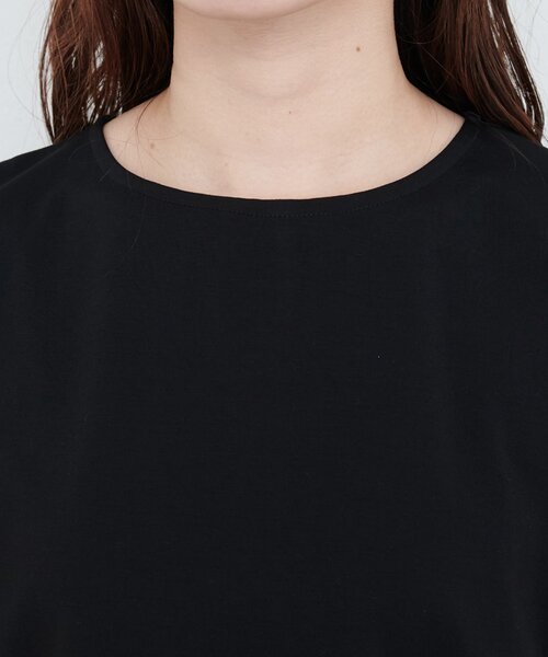 natural couture(ナチュラルクチュール)の「【sherbet line】接触冷感 タックフリルT(Tシャツ/カットソー・レディース・ピンク/ライトベージュ/オフホワイト/ブルー/ブラック・FREE)」の14枚目の写真