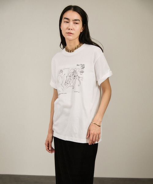 SALON adam et rope'（サロン アダム エ ロペ）の「【WEB限定】マティスアートTシャツ（Tシャツ/カットソー・レディース・ホワイト/ホワイト系その他2/ホワイト系その他4・FREE）」の18枚目の写真