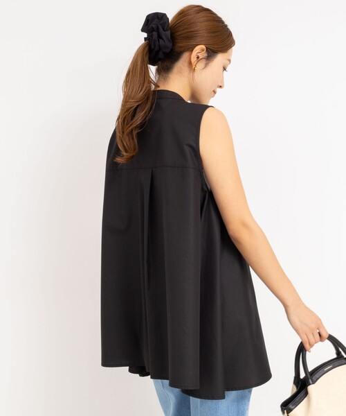 NOLLEY’S（ノーリーズ）の「リボンAラインシャツ（シャツ/ブラウス・レディース・ホワイト/サックスブルー/ブラック/ブラック系その他・38）」の12枚目の写真