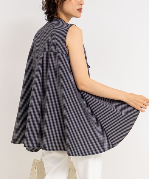 NOLLEY’S（ノーリーズ）の「リボンAラインシャツ（シャツ/ブラウス・レディース・ホワイト/サックスブルー/ブラック/ブラック系その他・38）」の19枚目の写真