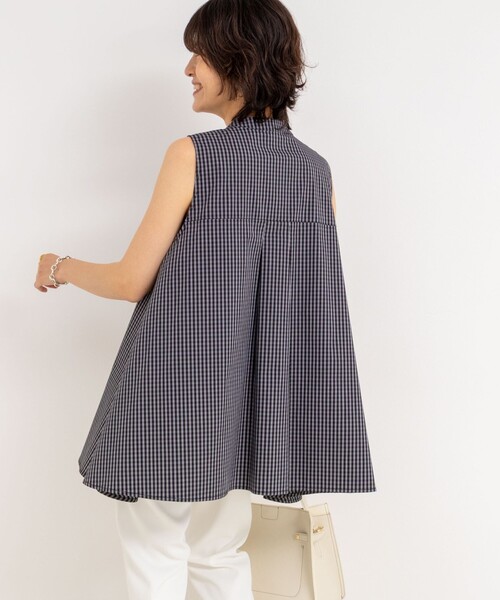 NOLLEY’S（ノーリーズ）の「リボンAラインシャツ（シャツ/ブラウス・レディース・ホワイト/サックスブルー/ブラック/ブラック系その他・38）」の22枚目の写真