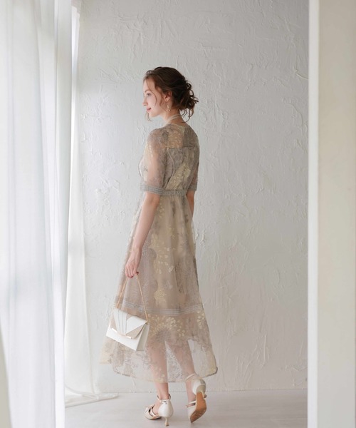 Dorry Doll(ドリードール)の「ラダーレースドレス(ドレス・レディース・ピンク/ネイビー/グレイッシュベージュ/ブルー/ブラウン・LARGE/MEDIUM/SMALL)」の8枚目の写真