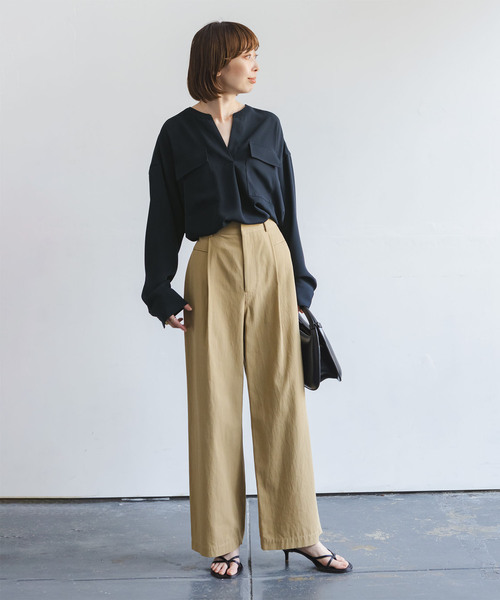 WEB限定追加》ワークディテールドレープシャツ 5（シャツ