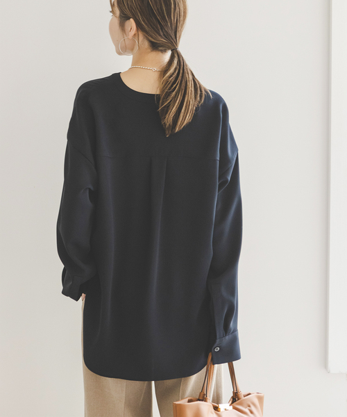 セール】《WEB限定追加》ワークディテールドレープシャツ 5（シャツ