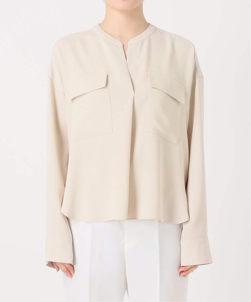 セール】《WEB限定追加》ワークディテールドレープシャツ 5（シャツ